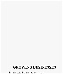 Text Box: GROWING BUSINESSES
 
- $0M  $8M Software
   VP & General Manager
 
- $10M  $15M [in 18 mo]
   Software General Manager
 
- $100M  $1200M Computer
   Hardware Product Marketing
 
- $0M  $11M Test Fixture 
   CTO and Delivery Manager
 
- Expense budgets to $180M
   annual R&D
 
- Organization growth 
  1  35,  1  55,  5  105
